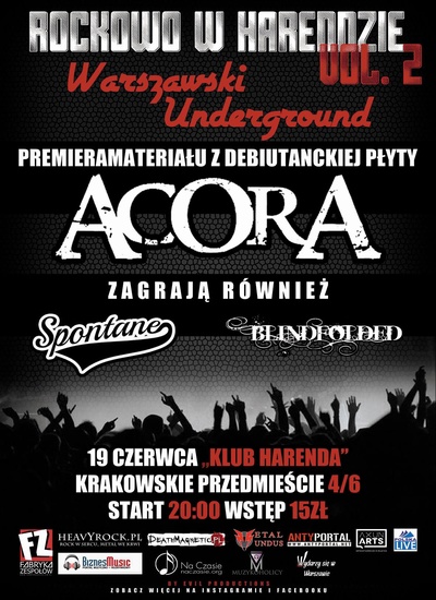 Patronat: Warszawski Underground Rockowo w Harendzie vol. II (19.06.2015 r.,&nbsp;Warszawa)