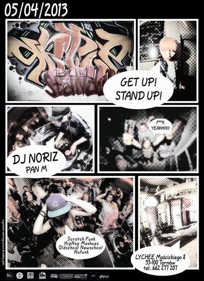 Patronat: Get Up, Stand Up – Hip-Hop Party (5.04.2013 r.,&nbsp;Tarnów)
