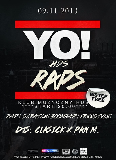 Patronat: Yo! HDS Raps (9.11.2013 r.,&nbsp;Tarnów)