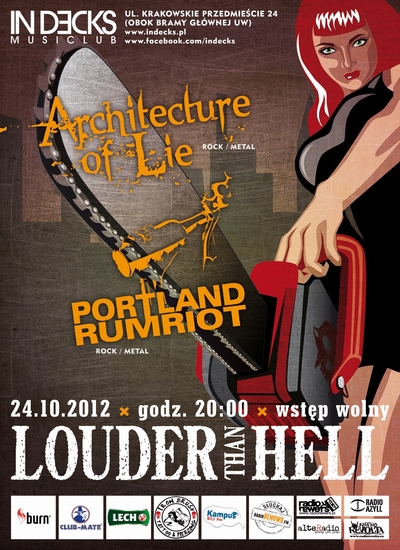 Koncert: Cykl Louder Than Hell w klubie Indecks (24.10.2012 r.,&nbsp;Warszawa)