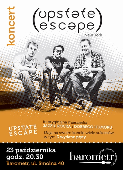Koncert: Upstate Escape Band w Barometrze (23.10.2012 r.,&nbsp;Warszawa)