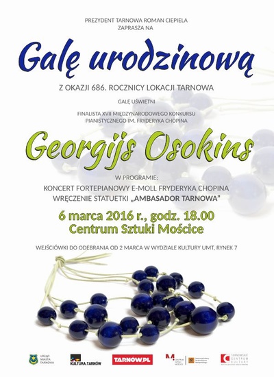 Relacja: Georgijs Osokins na Gali Urodzinowej Tarnowa (6.03.2016 r.,&nbsp;Tarnów)