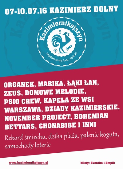 Trzecia edycja Festiwalu Kazimiernikejszyn już 7&nbsp;lipca