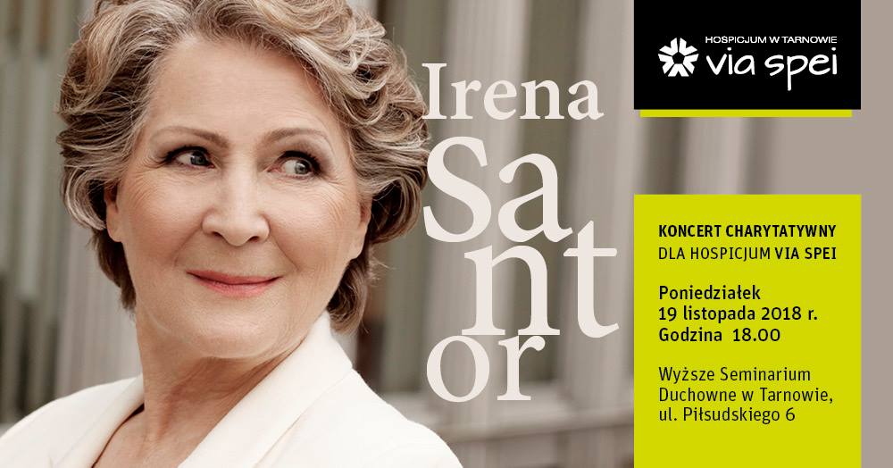 Relacja: Irena Santor zaśpiewała dla hospicjum Via Spei (19.11.2018 r.,&nbsp;Tarnów)