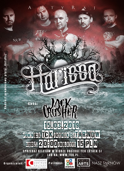 Rockowe propozycje od Tarnowskiego Centrum Kultury. Na scenie m.in. Harissa i&nbsp;Cochise